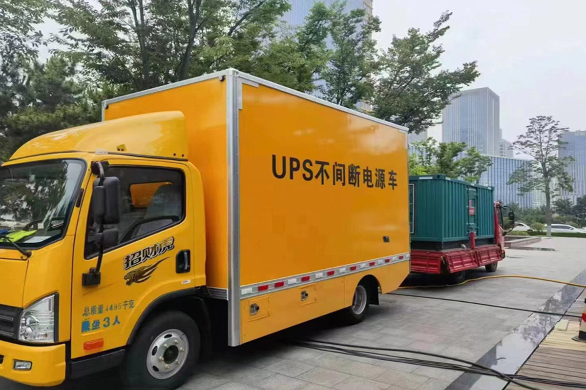 博湖发电机租赁施工现场